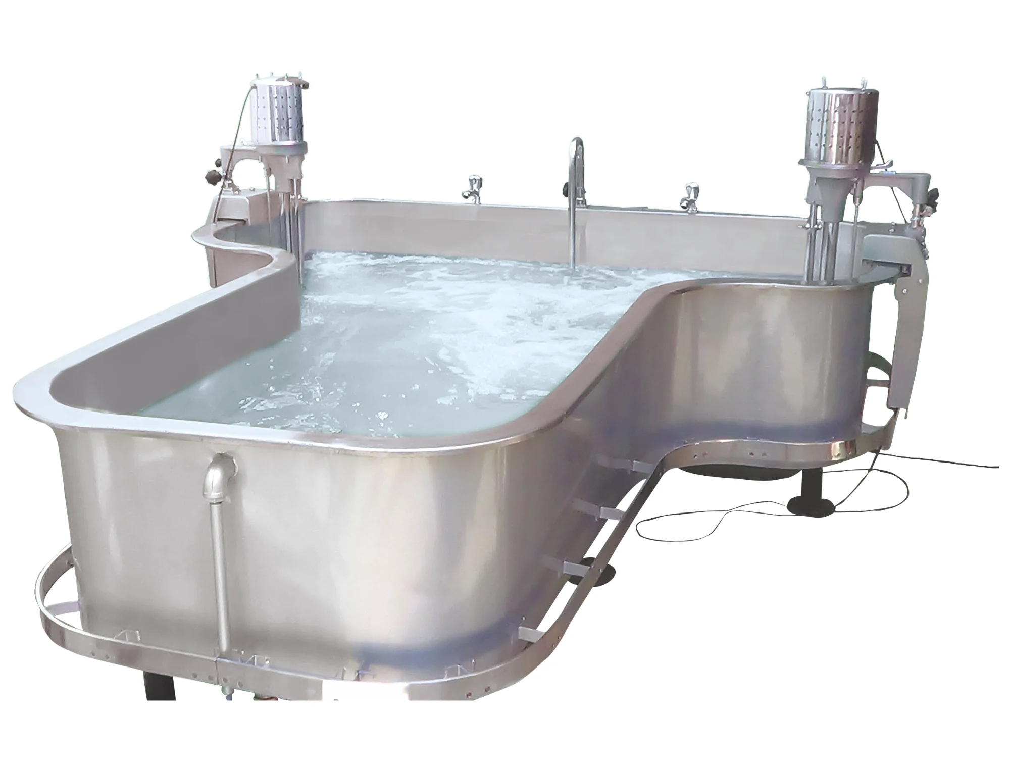 T - shaped stainless steel hydrotherapy tank for physiotherapy and rehabilitation