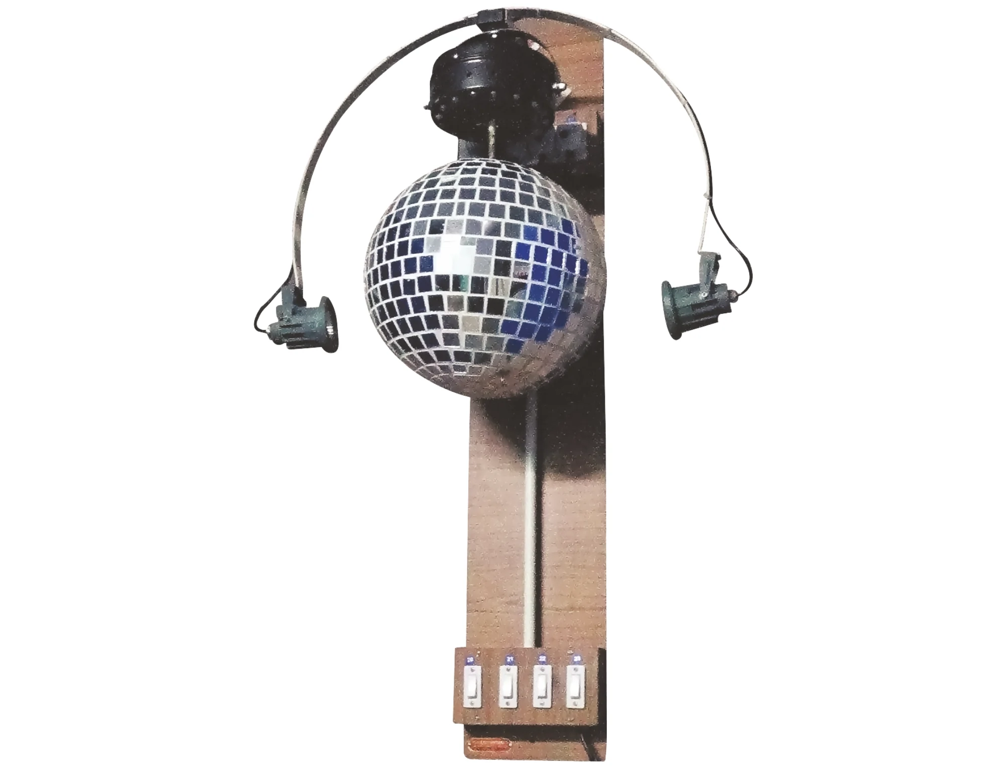 Mirror Ball with Pin-Spot & Rotating Motor 