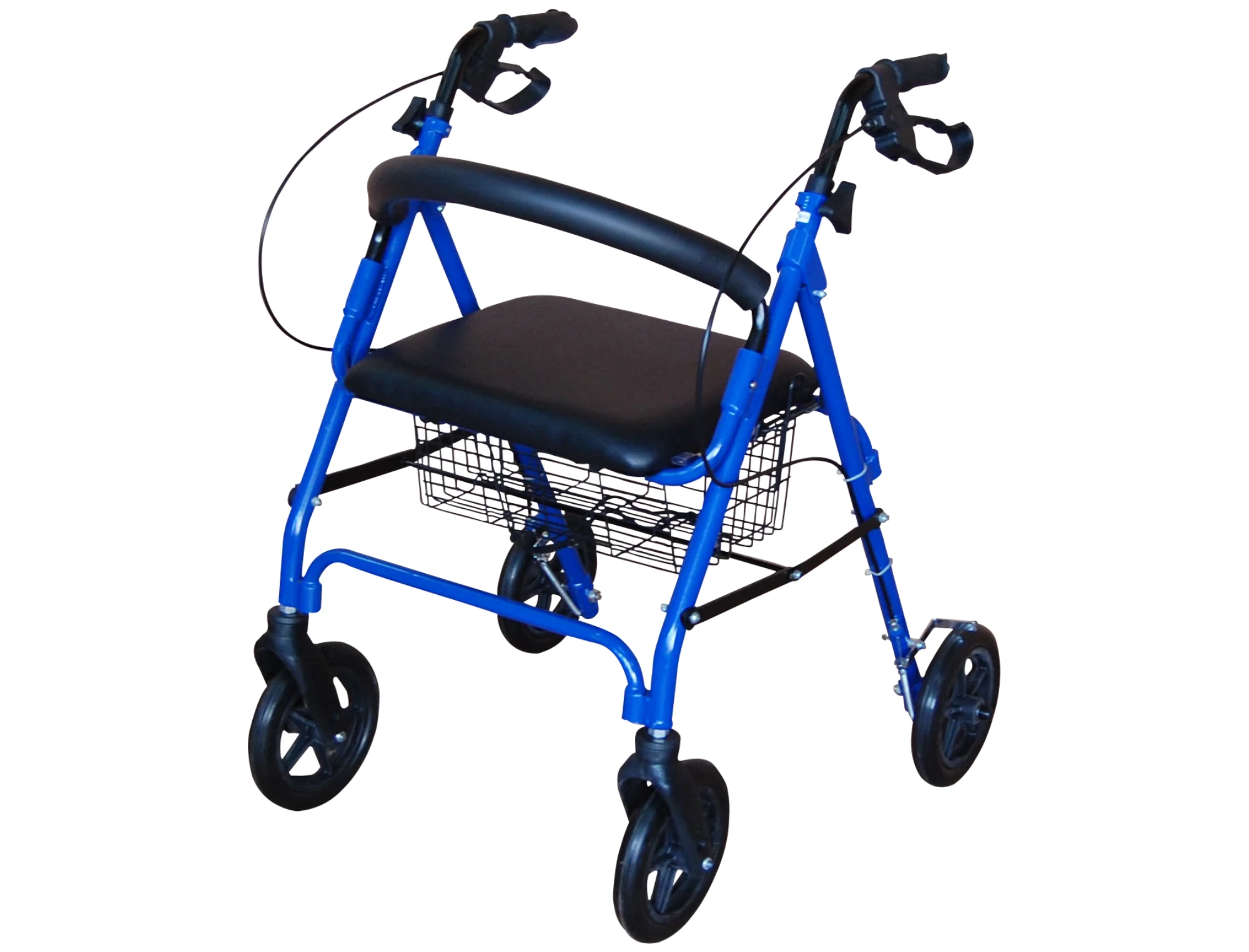Walker Rollator with Seat Back Rest & Brakes